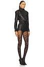 view 2 of 4 Leather Romper in Black