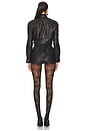 view 3 of 4 Leather Romper in Black