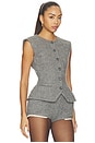 view 2 of 4 Vest 01 Top in Grey
