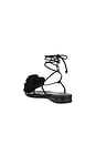 view 3 of 5 Wrap Around Flower Sandal in Black