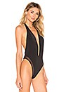 view 3 of 5 BODY PURE TENTATION THONG V NECK in Black