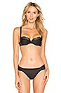 view 1 of 5 Crystal Padded Demi Bra in Black