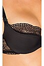 view 5 of 5 Crystal Padded Demi Bra in Black