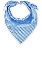 view 3 of 5 ÉCHARPE ROMA in Blue And White Gingham
