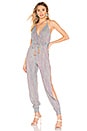 view 1 of 3 Lisbon Jumpsuit in Rainbow Stripe