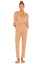 view 1 of 3 The Ava Jumpsuit in Brown