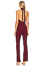 view 3 of 3 Luna Jumpsuit in Mahogany Brown