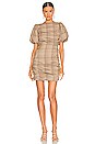view 2 of 4 Darlene Mini Dress in Tan Plaid