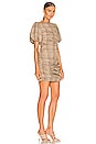view 3 of 4 Darlene Mini Dress in Tan Plaid