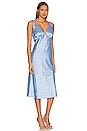 view 2 of 3 VESTIDO MIDI MARIANNE in Victorian Blue