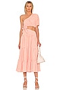 view 1 of 3 Malia Midi Dress in Orchid Pink in Orchid Pink check