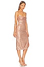 view 3 of 5 Maizie Midi Dress in Rose Gold