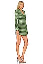view 2 of 4 Avanti Blazer Dress in Electric Green Tweed