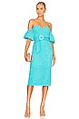 view 1 of 3 Penelope Midi Dress in Tahitian Blue