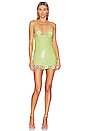 view 1 of 4 Cal Embellished Mini Dress in Lime Green