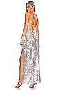 view 1 of 5 Jovanna Embellished Gown in Silver