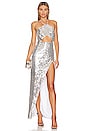 view 2 of 5 Jovanna Embellished Gown in Silver