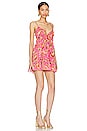 view 2 of 3 Paloma Mini Dress in Pink Sangria Sunset