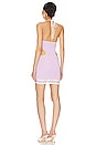 view 3 of 3 Mallika Crochet Cut Out Mini Dress in Lilac & White