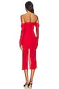 view 3 of 3 Elise Midi Dress in Cherry Red