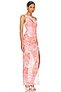 view 2 of 3 Dorothea Gown in Pink Watercolor