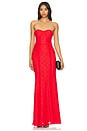 view 1 of 4 Mari Elena Gown in Cherry Red