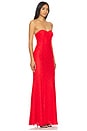 view 2 of 4 Mari Elena Gown in Cherry Red