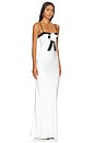 view 2 of 3 Veronica Gown in Ivory & Black