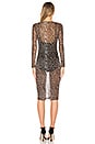 view 3 of 3 ROBE MAILLE FILET DRESS in Leopardess