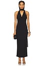 view 1 of 3 Kelly Halter Gown in Black