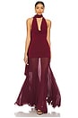 view 1 of 4 Vesper Gown in Oxblood