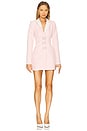 view 1 of 4 Avori Blazer Dress in Baby Pink & White