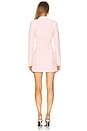 view 3 of 4 Avori Blazer Dress in Baby Pink & White