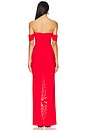 view 3 of 4 SIMONE ガウン in Cherry Red