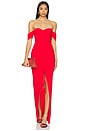 view 4 of 4 SIMONE ガウン in Cherry Red