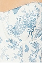 view 4 of 4 Carmella Mini Dress in Baby Blue Toile
