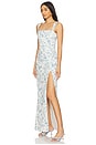 view 2 of 3 Carmella Gown in Baby Blue Toile