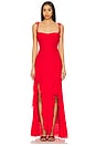 view 1 of 4 Charrisse Gown in Cherry Red