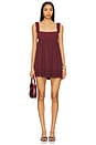view 1 of 3 Chandra Mini Dress in Oxblood