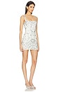 view 2 of 4 Zaly Embellished Dress in White & Blue