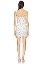 view 3 of 4 Zaly Embellished Dress in White & Blue