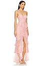 view 2 of 4 Zelda Fitz Gown in Mauve Pink