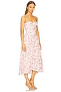 view 2 of 3 Priscilla Midi Dress in Vintage Pink & Ivory