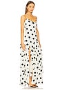 view 2 of 3 Brandin Gown in Cream & Black Dot
