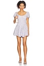 view 1 of 3 Calissa Mini Dress in Blue & Pink Multi