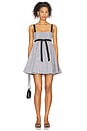 view 1 of 4 Micah Mini Dress in Black & White Gingham