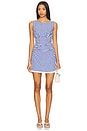 view 1 of 4 Peggy Mini Dress in Blue & White Check