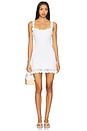 view 1 of 3 Zahra Hand Crochet Rosette Mini Dress in Ivory