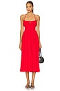 view 4 of 4 Summer Midi Dress in Cherry Red