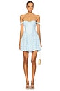 view 1 of 4 Cassia Mini Dress in Baby Blue